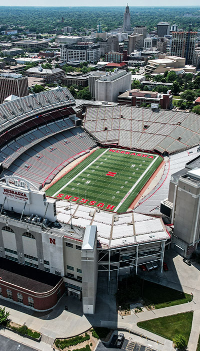 Nebraska Cornhuskers Stadium in Lincoln, NE